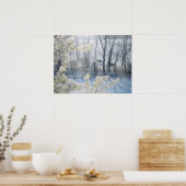 Kühe im Winter Poster (Küche)