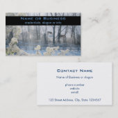 Kühe im Winter Visitenkarte (Vorne/Hinten)