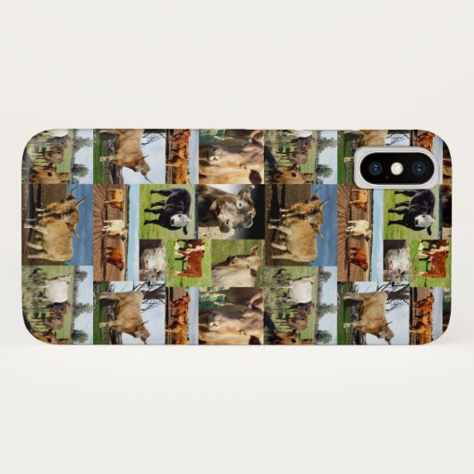 Kühe in einer FotoCollage, Case-Mate iPhone Hülle (Rückseite (Horizontal))