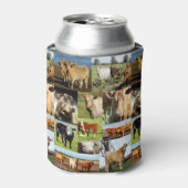 Kühe in einer FotoCollage, Dosenkühler (Kanne Vorderseite)