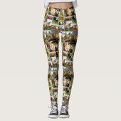 Kühe in einer FotoCollage, Leggings (Vorderseite)