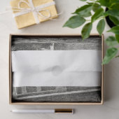 Kühe in einer Vintagen Stallentbeinfarm Seidenpapier (Geschenk)