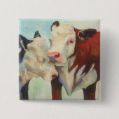 Kühe in Liebe Button (Vorderseite)