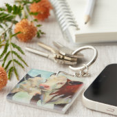 Kühe in Liebe Schlüsselanhänger (Vorderseite rechts)