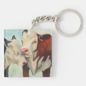 Kühe in Liebe Schlüsselanhänger (Rückseite)