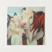 Kühe in Liebe Wandteppich (Vorderseite (Horizontal))