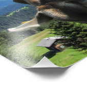 Kühe in Österreich Fotodruck (Ecke)