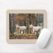 Kühe in Wald, Frankreich Mousepad (Mit Mouse)