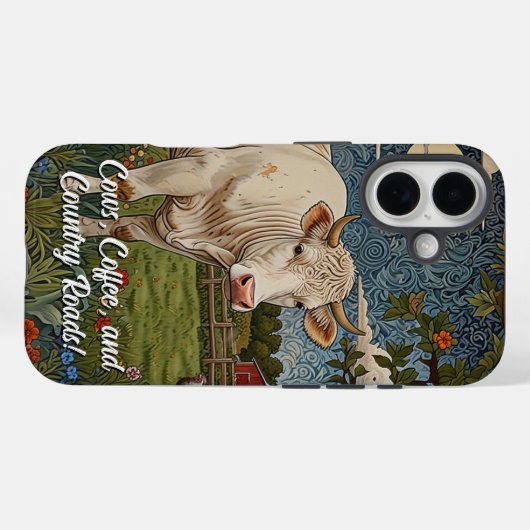 Kühe Kaffeestraßen Case-Mate iPhone Hülle (Rückseite (Horizontal))