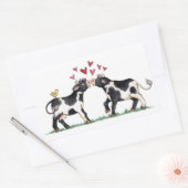 Kühe küssen - Aufkleber (Umschlag)