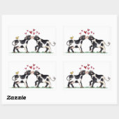 Kühe küssen - Aufkleber (Blatt)