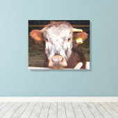 KUHE LEINWANDDRUCK (Insitu (Holzboden))