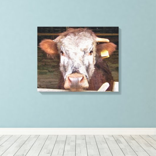 KUHE LEINWANDDRUCK (Insitu (Holzboden))