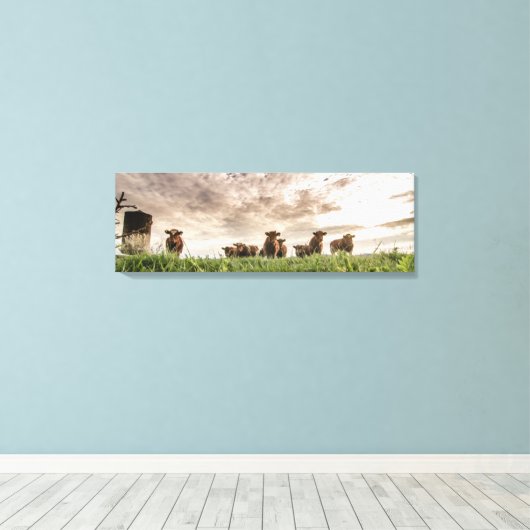 Kühe Leinwanddruck (Insitu (Holzboden))