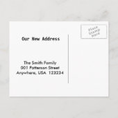 Kühe lustig Wir haben neue Adresse Postkarte versc (Rückseite)