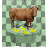 Kühe mit Duschvorhang (Vorderseite)