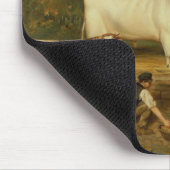 Kühe mit einem Hirt Mousepad (Ecke)
