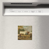 Kühe mit Hirten Magnet (In Situ (Geschirrspüler))
