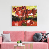 Kühe nach Jordaens Vincent van Gogh Leinwanddruck (Insitu (Wohnzimmer))
