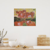 Kühe (nach Jordaens) von Van Gogh Poster (Küche)