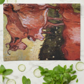 Kühe (nach Jordaens) von Vincent van Gogh Geschirrtuch (Gefaltet)