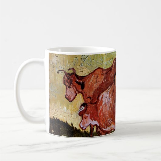 Kühe (nach Jordaens) von Vincent van Gogh Kaffeetasse (Links)