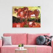 Kühe (nach Jordaens) von Vincent van Gogh Leinwanddruck (Insitu (Wohnzimmer))