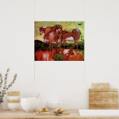 Kühe (nach Jordaens) von Vincent van Gogh Poster (Küche)