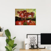 Kühe (nach Jordaens) von Vincent van Gogh Poster (Heimbüro)