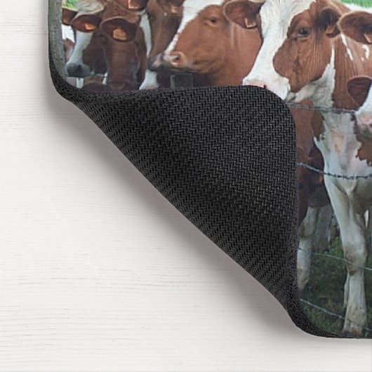 Kühe neugierig mousepad (Ecke)