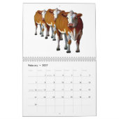 KÜHE: Originalvorlage der verschiedenen Kühe Kalender (Feb 2027)