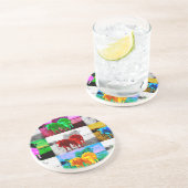 Kühe Sandstein Untersetzer (Seite)