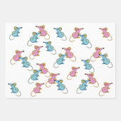 Kühe Schaflämmer Mäuse Kinder Geschenkpapier Set (Vorderseite 3)