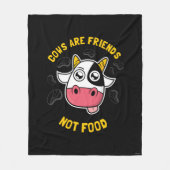 Kühe sind Freunde, die nichts essen Fleecedecke (Vorderseite)