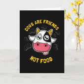 Kühe sind Freunde, die nichts essen Karte (Gelbe Blume)