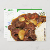 Kühe Tripe braune Stew Postkarte (Vorne/Hinten)