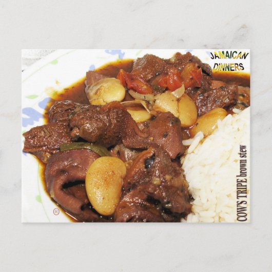 Kühe Tripe braune Stew Postkarte (Vorderseite)