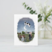 KUHE ÜBER DEN MUND GERUMPT POSTKARTE (Stehend Vorderseite)