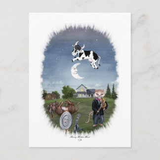 KUHE ÜBER DEN MUND GERUMPT POSTKARTE