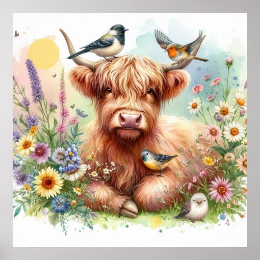 Kühe und Freunde im Hochland 8 Poster (Vorne)