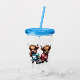 Kühe und Fußball Acryltrinkbecher