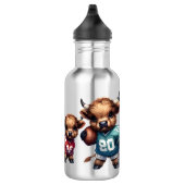 Kühe und Fußball Edelstahlflasche (Rechts)