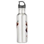 Kühe und Fußball Edelstahlflasche (Rückseite)