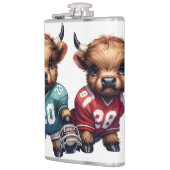 Kühe und Fußball Flachmann (Links)