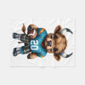 Kühe und Fußball Fleecedecke (Vorderseite (Horizontal))