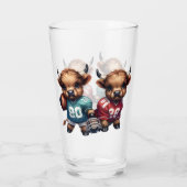 Kühe und Fußball Glas (Rückseite)