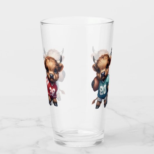 Kühe und Fußball Glas (Rechts)