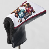 Kühe und Fußball Golf Headcover (3/4 Vorderseite)