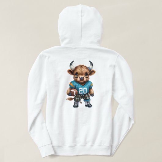 Kühe und Fußball Hoodie (Design Rückseite)