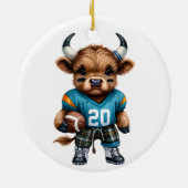 Kühe und Fußball Keramik Ornament (Hinten)